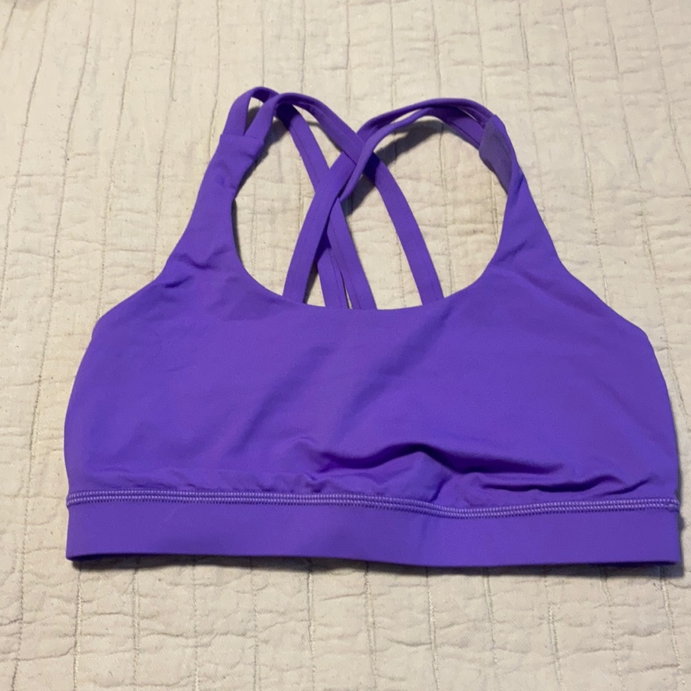 Purple Lululemon energy bra